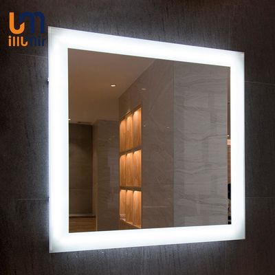 Customized Large LED Bathroom Mirror Frameless Easy Installation And Cleaning
